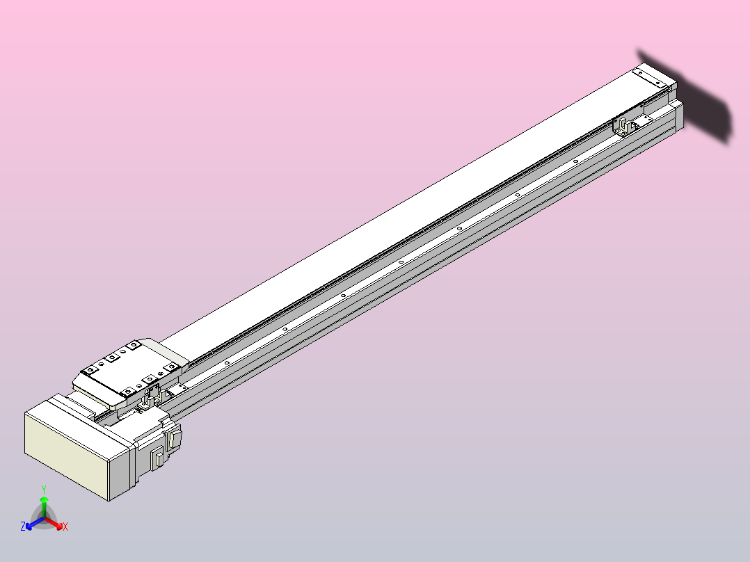 滚珠丝杠直线轴内置导轨TPA-GCR-80-1610C-L800-ML-M40-N3主视图