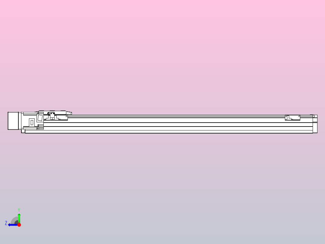 滚珠丝杠直线轴内置导轨TPA-GCR-80-1610C-L800-ML-M40-N3右视图