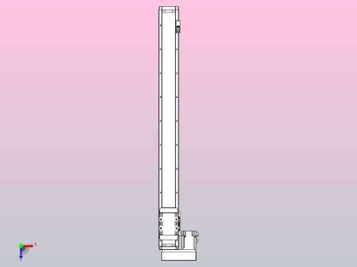 滚珠丝杠直线轴内置导轨TPA-GCR-80-1610C-L800-ML-M40-N3俯视缩略图