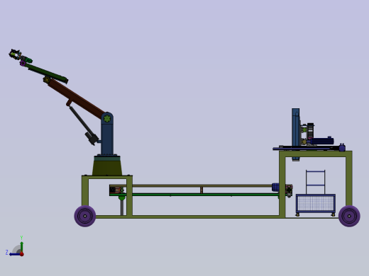 苹果采摘传送装箱一体化机械手设计CAD图纸+SolidWorks三维模型+说明书右视缩略图
