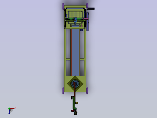 苹果采摘传送装箱一体化机械手设计CAD图纸+SolidWorks三维模型+说明书俯视缩略图