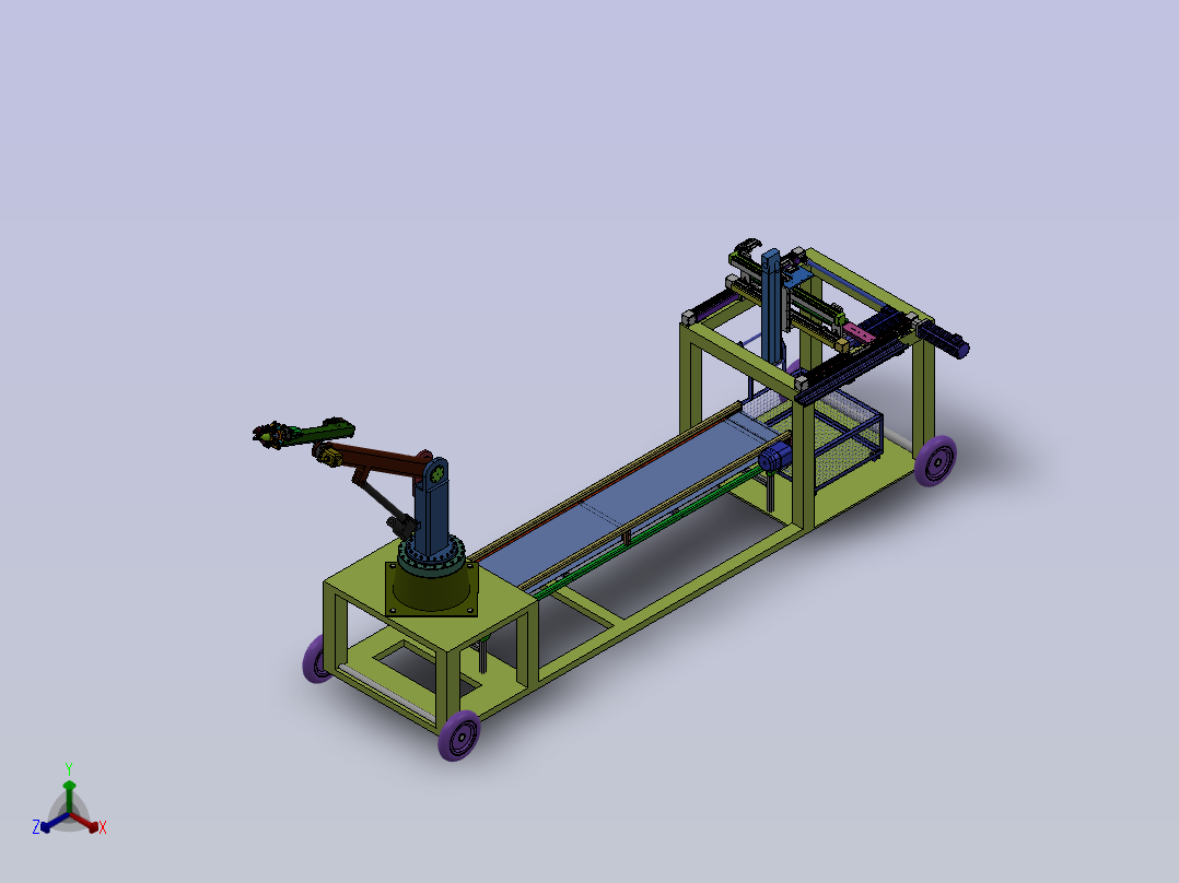 苹果采摘传送装箱一体化机械手设计CAD图纸+SolidWorks三维模型+说明书正等轴测图