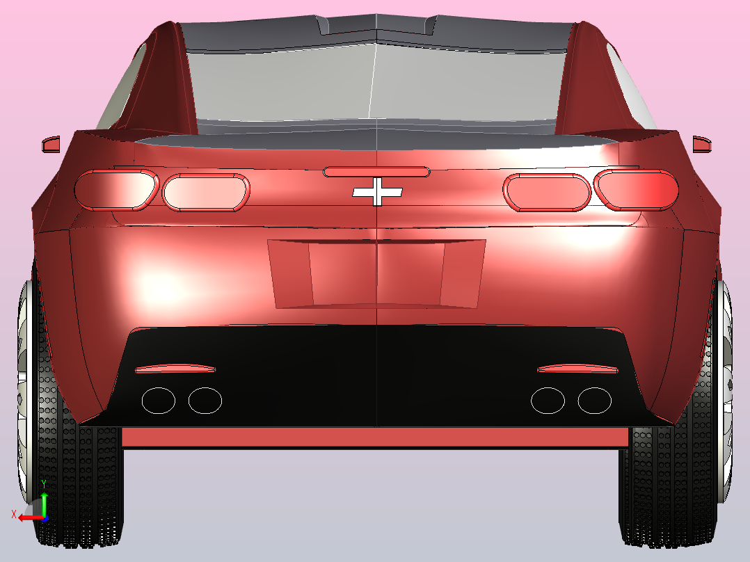 雪佛兰科迈罗后视图