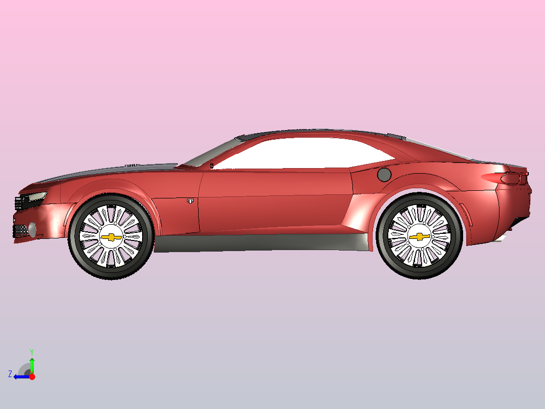 雪佛兰科迈罗右视图