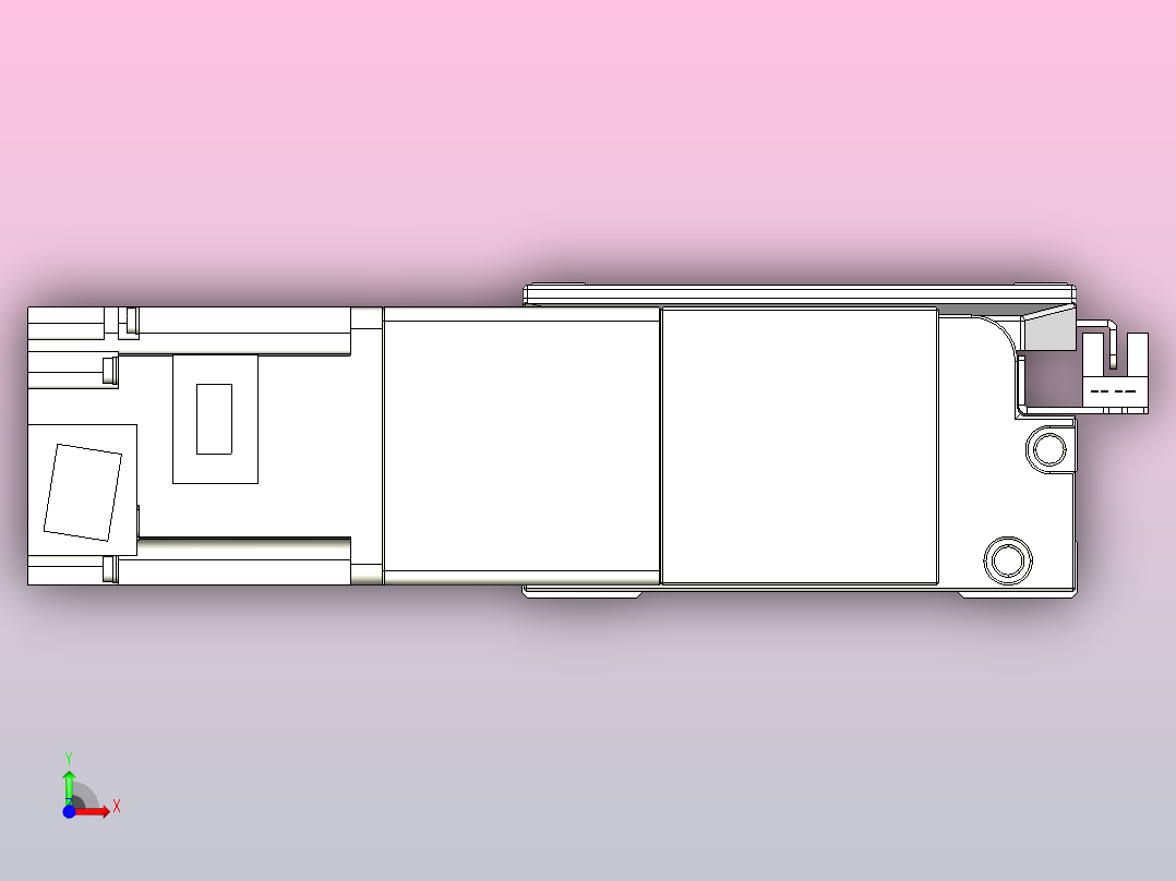 皮带直线轴双滑块型TPA-GCBS-120-P70-L725-DR-M20-N3前视图
