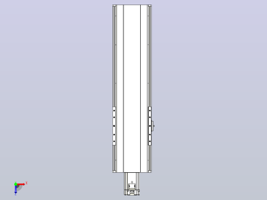 日规模组半封闭丝杆TPA-HNR-202D-2510C-L450-M-Y-P75-N3俯视缩略图
