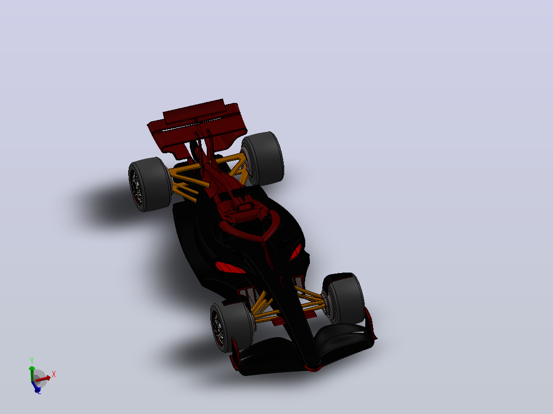 F1 赛车-solidworks主视图