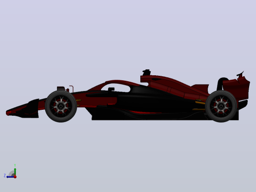 F1 赛车-solidworks右视缩略图