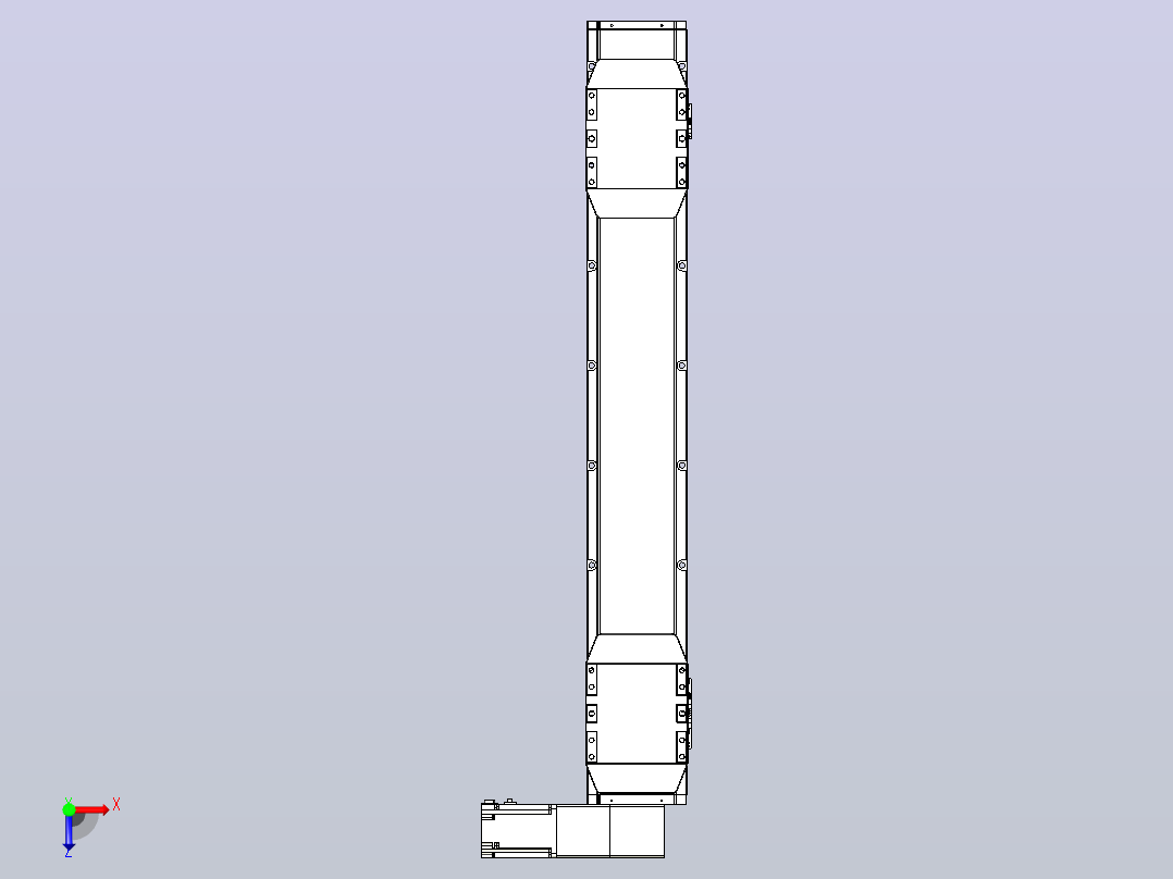 皮带直线轴双滑块型TPA-GCBS-150-P80-L300-DR-M75-N3俯视图