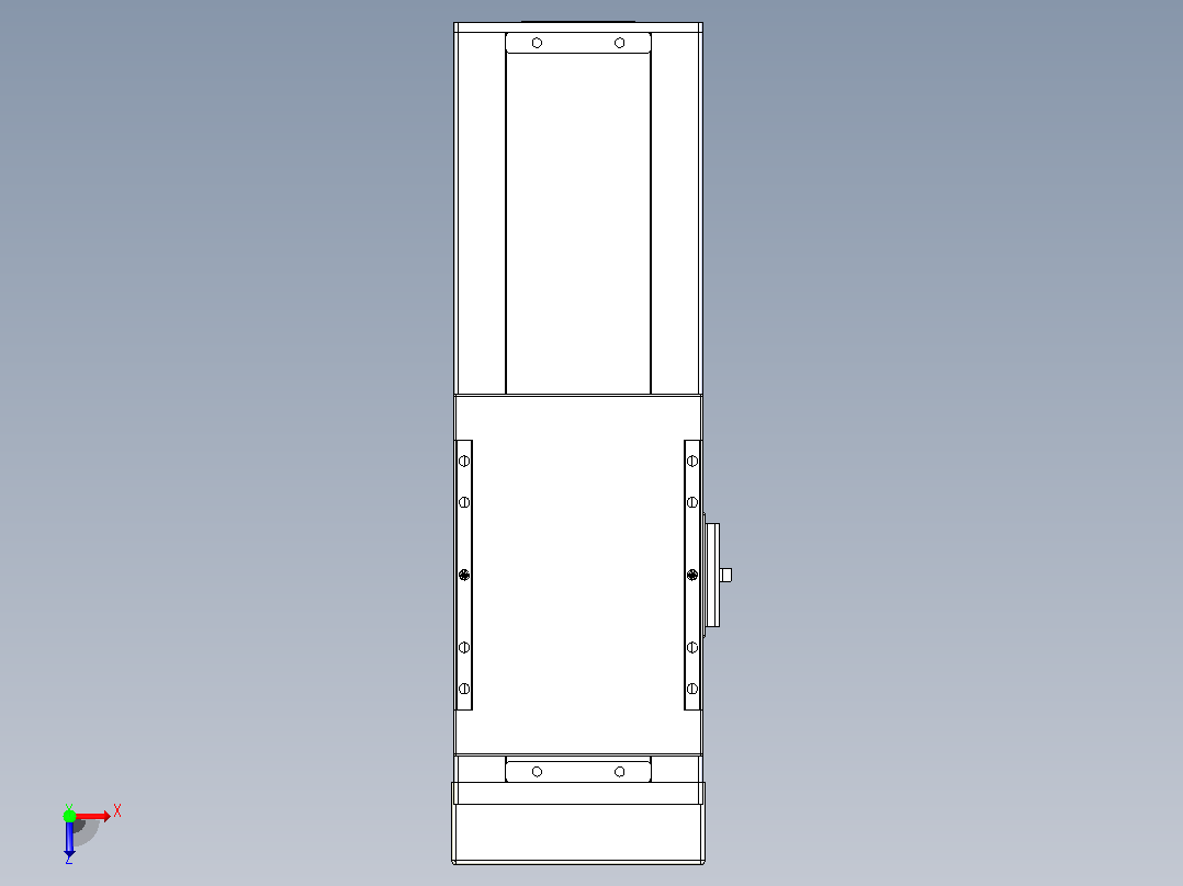 滚珠丝杠直线轴带导轨全封闭TPA-HCR-120D-1610C-L150-MP-C-P20-N3俯视图