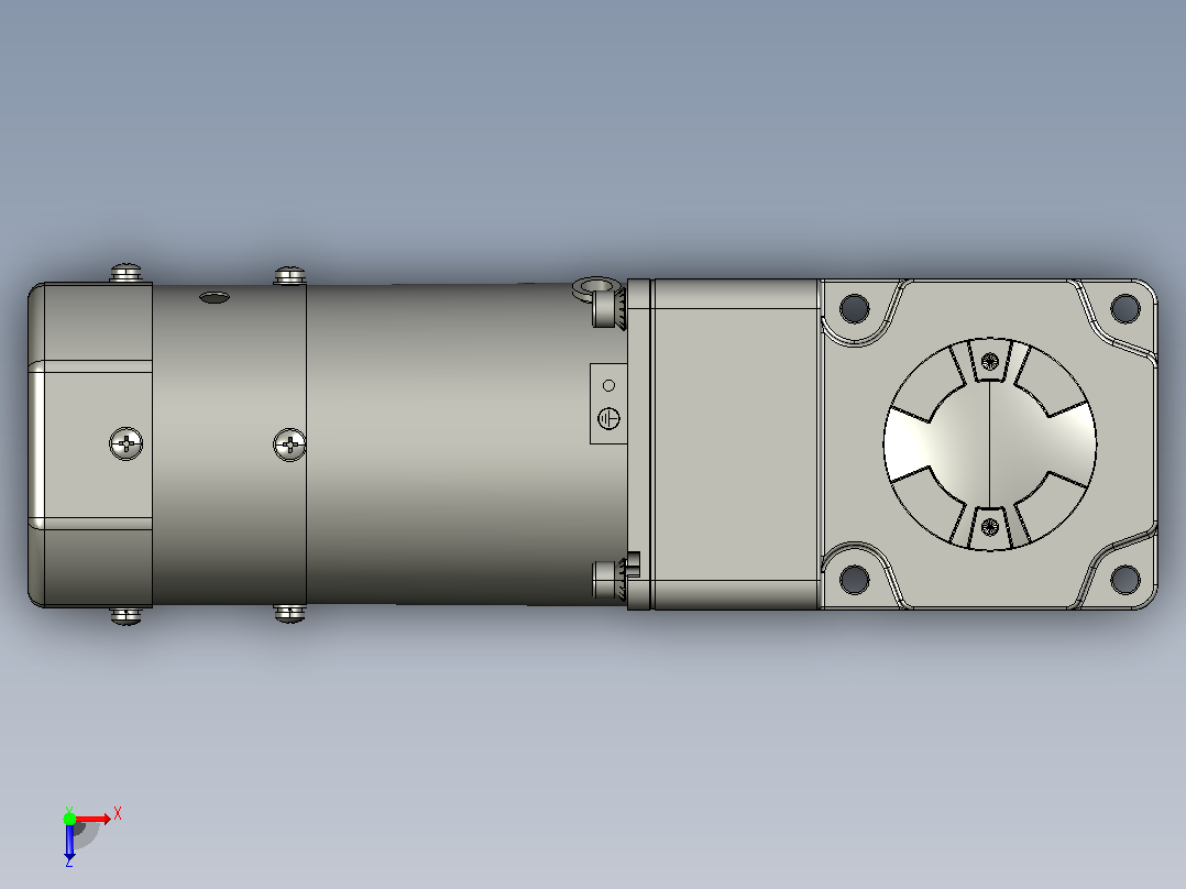 微型弧锥直交中空轴减速电机5RK40GU-CMT 5GU3K～180K RC俯视图