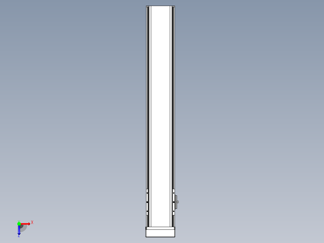日规模组半封闭丝杆TPA-HNR-110D-1610C-L650-MP-C-P40-N3俯视图