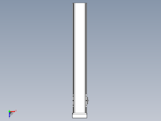日规模组半封闭丝杆TPA-HNR-110D-1610C-L650-MP-C-P40-N3俯视缩略图