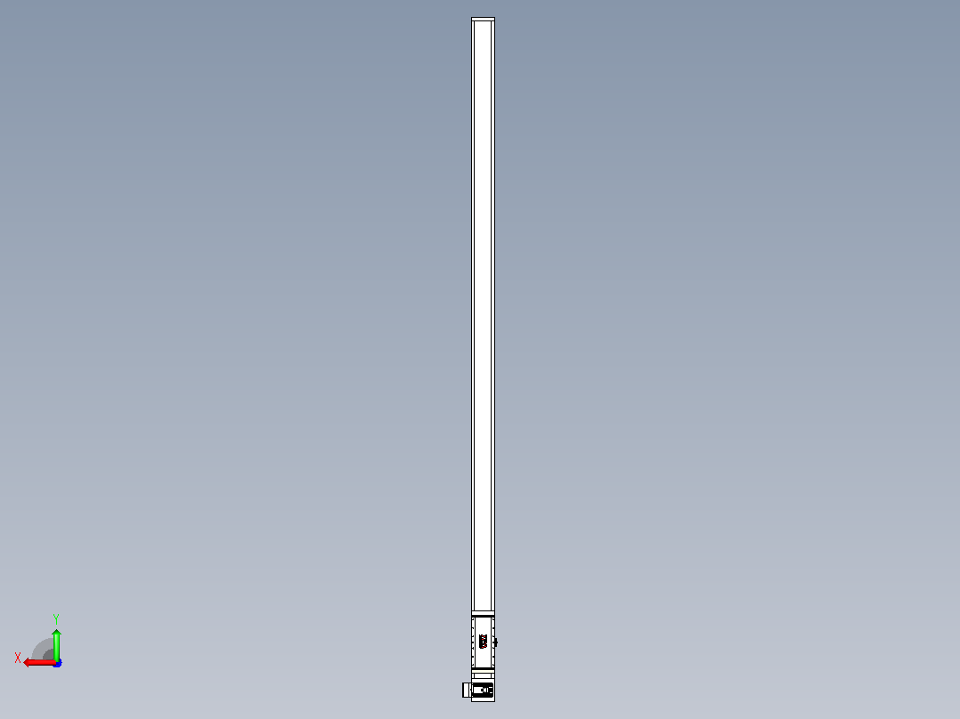 伺服电机集成皮带传动直线执行器TPA-OCB-140-256-L3350-LU-P75-N3后视图
