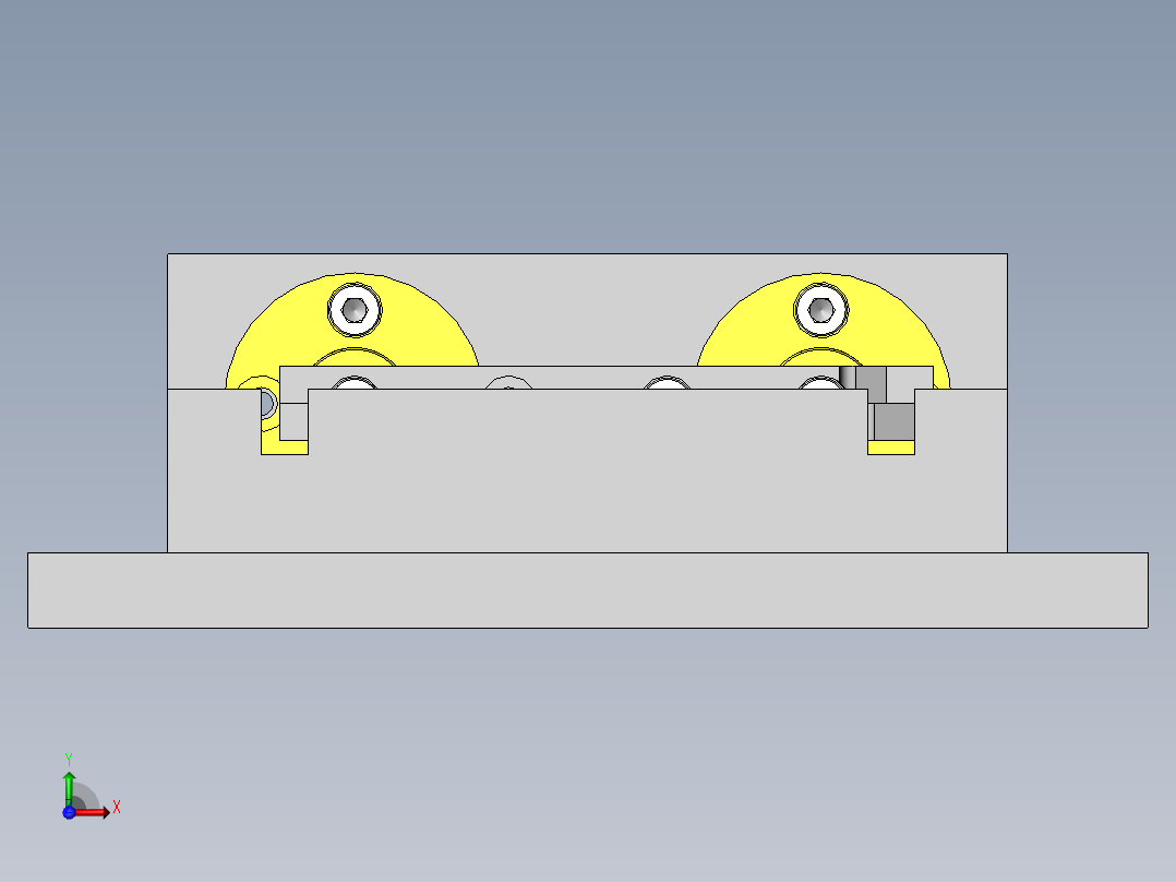 工件传送夹具拆装机构前视图