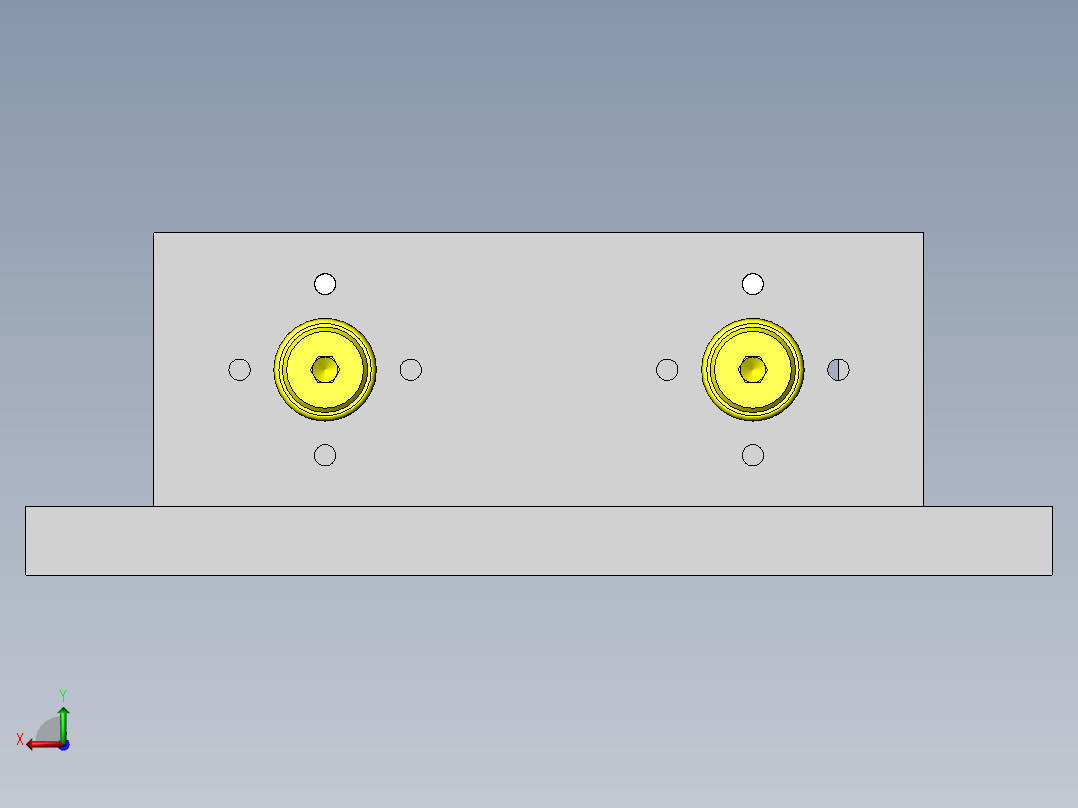 工件传送夹具拆装机构后视图