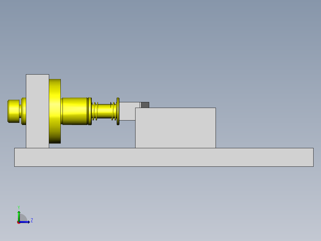 工件传送夹具拆装机构左视图