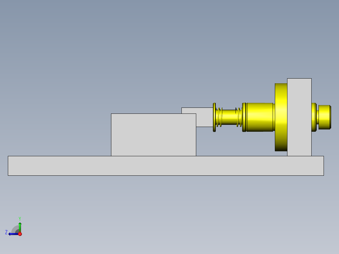工件传送夹具拆装机构右视图