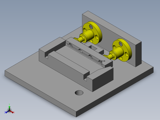 工件传送夹具拆装机构正等轴测缩略图
