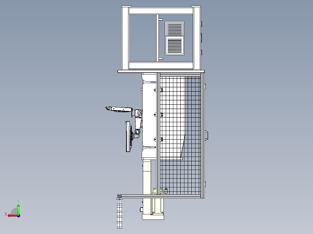 轴承压机后视图