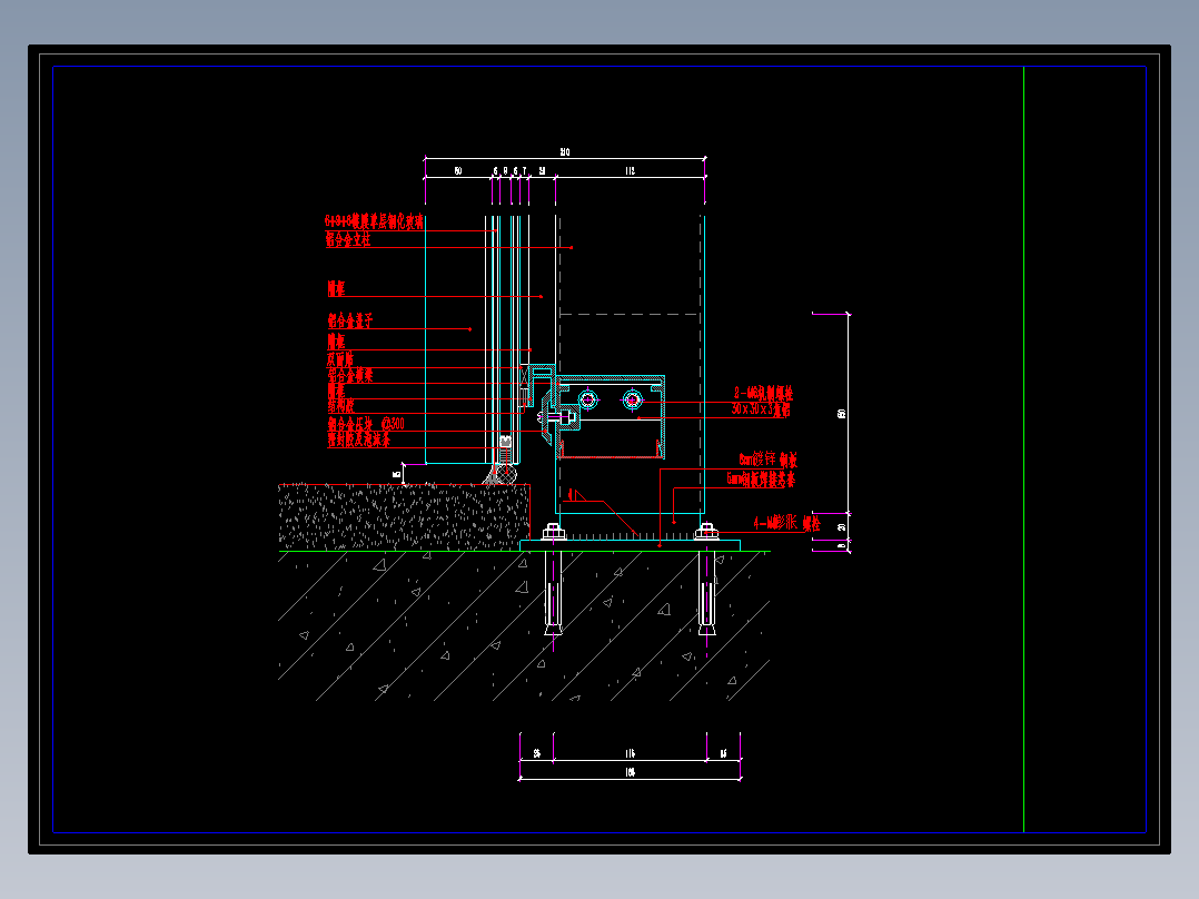 玻璃幕墙节点图14