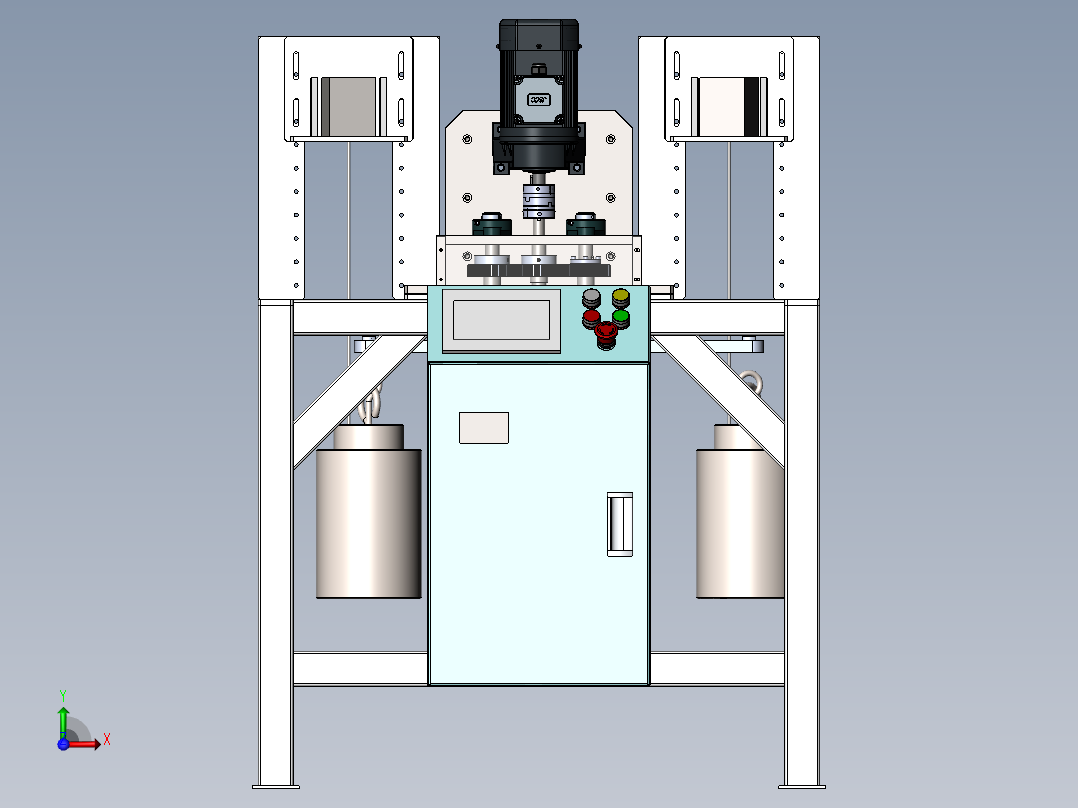 线体牵引力测试机（含bom）sw17可编辑前视图