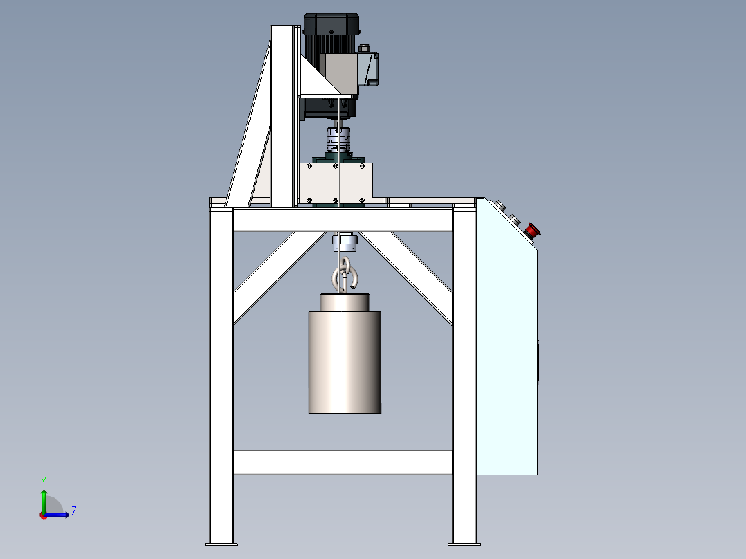 线体牵引力测试机（含bom）sw17可编辑左视图