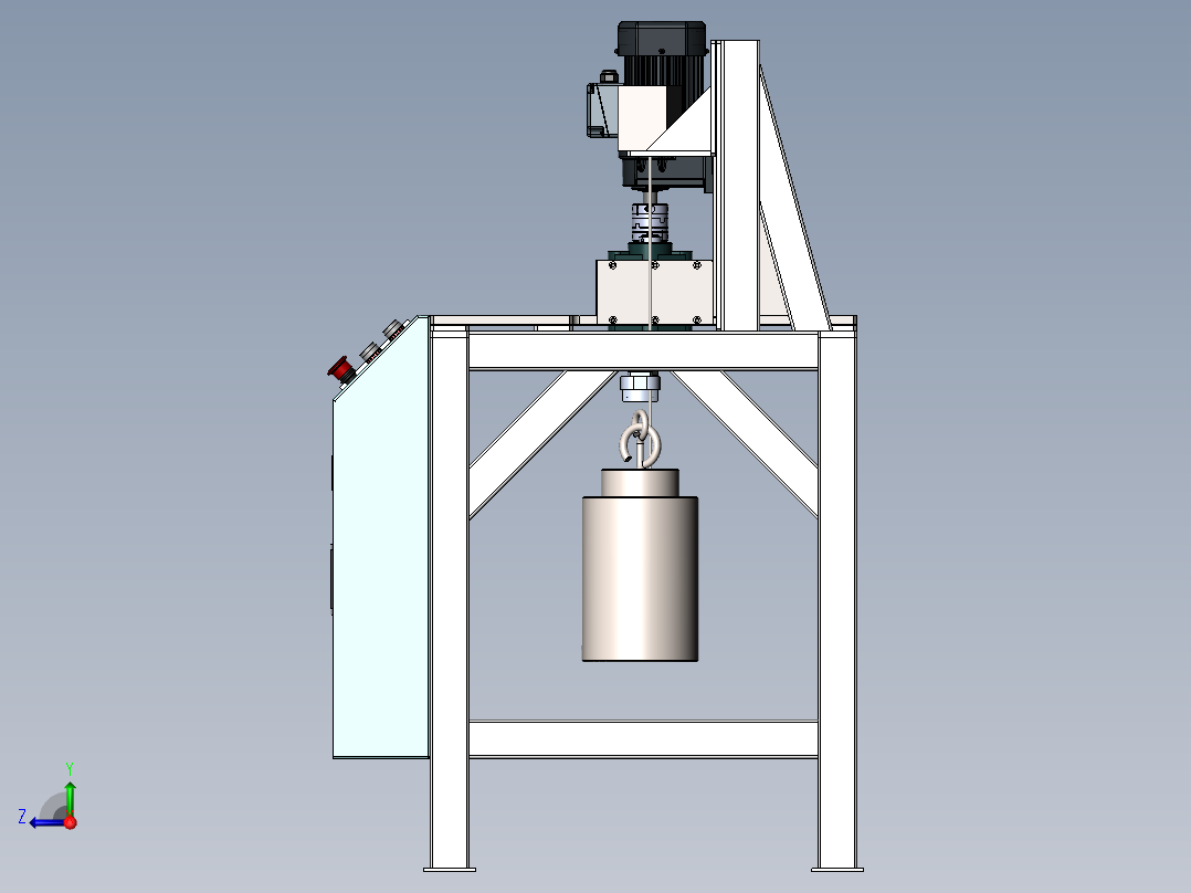 线体牵引力测试机（含bom）sw17可编辑右视图