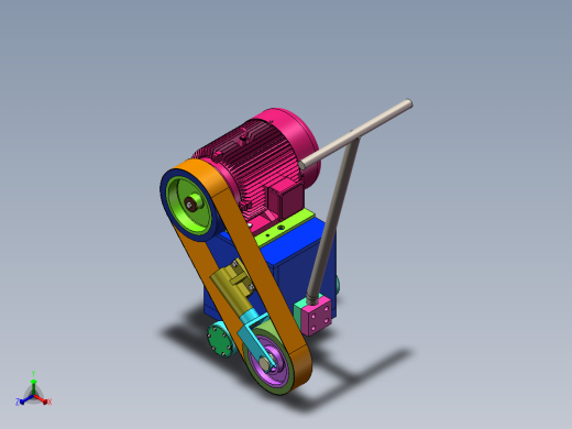砂带抛光机sw15可编辑正等轴测缩略图