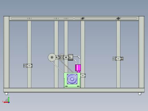 空间RCCR联轴器solidworks仿真包含仿真和视频文件3D模型后视缩略图
