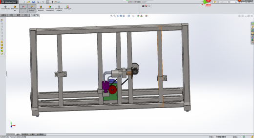 空间RCCR联轴器solidworks仿真包含仿真和视频文件3D模型缩略图