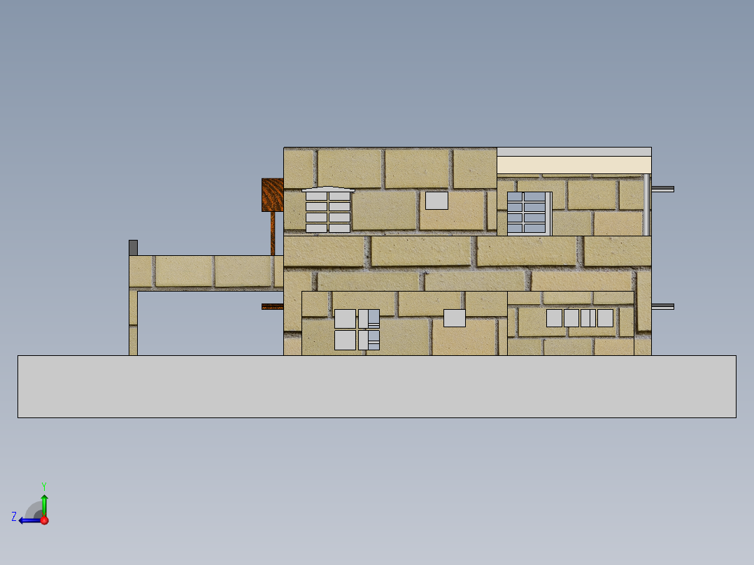 带院二层别墅（右视图