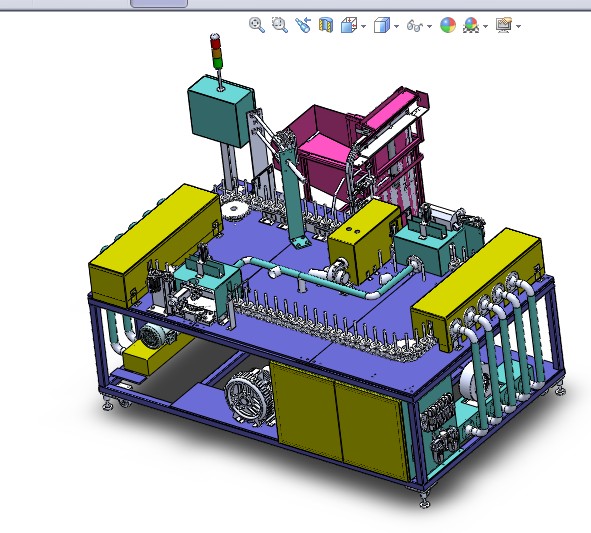 链条循环式钢管喷涂机3D图纸pore K766 H587自动化设备3D图纸3D模型