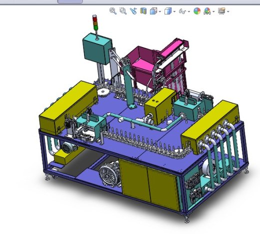 链条循环式钢管喷涂机3D图纸pore K766 H587自动化设备3D图纸3D模型缩略图