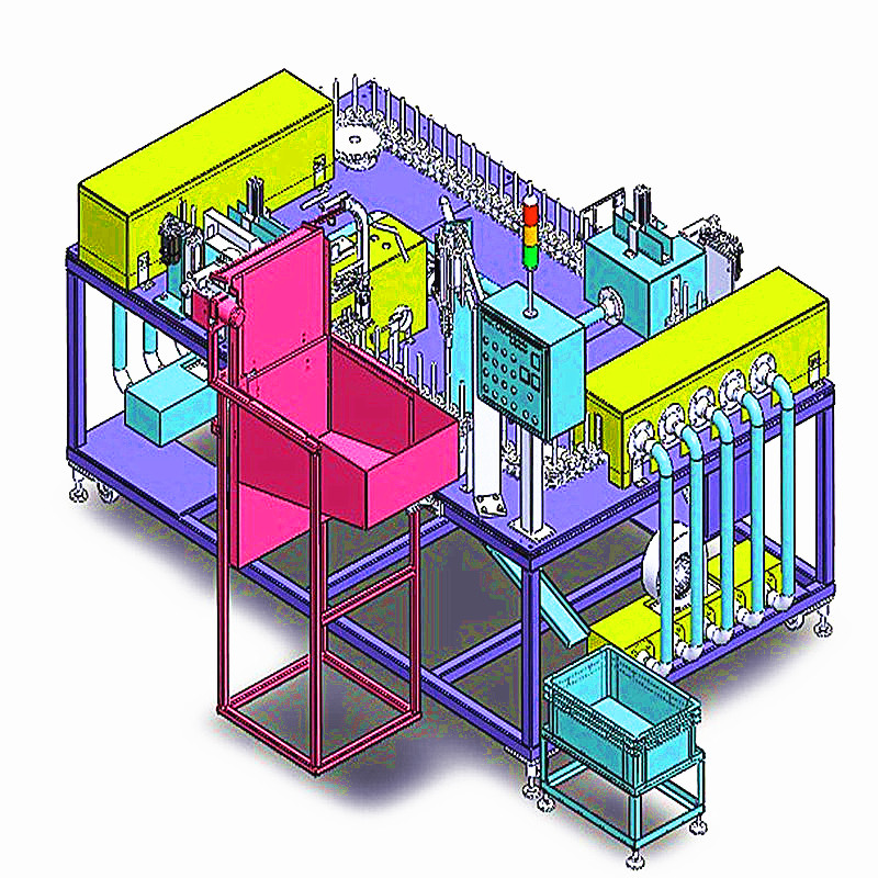 链条循环式钢管喷涂机3D图纸pore K766 H587自动化设备3D图纸3D模型