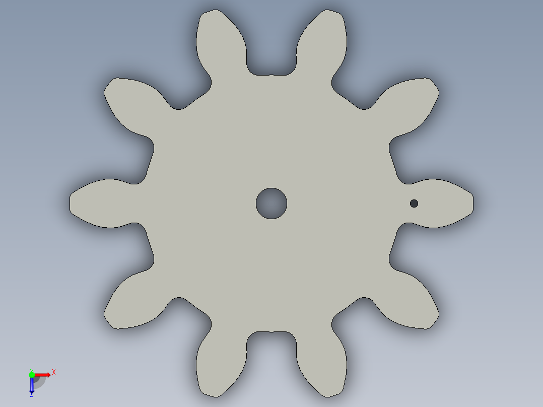 机械蜂鸟激光雕刻拼装模型图纸 CAD和Solidworks格式俯视图