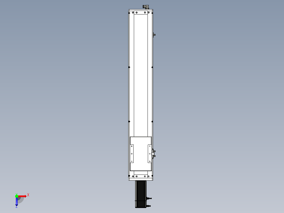 Toyo东佑达直线模组-ECH14-650-BC-400W+煞車俯视图