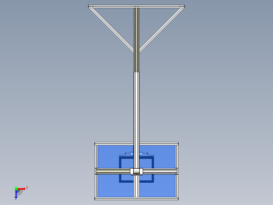 专业篮球架俯视图