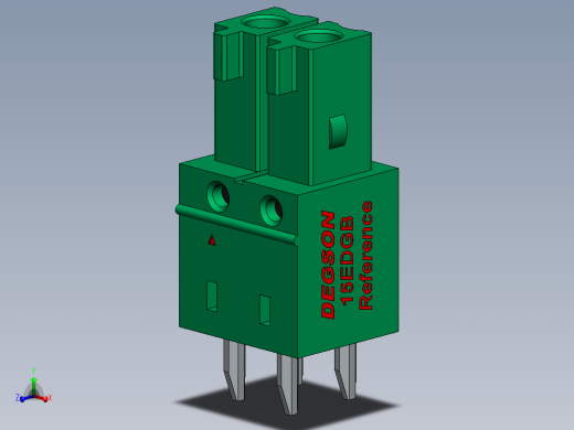 DEGSON 15EDG 系列 3.5mm 插拔式接线端子 FullPack-15EDGB-3.5-xxP-14-00AH