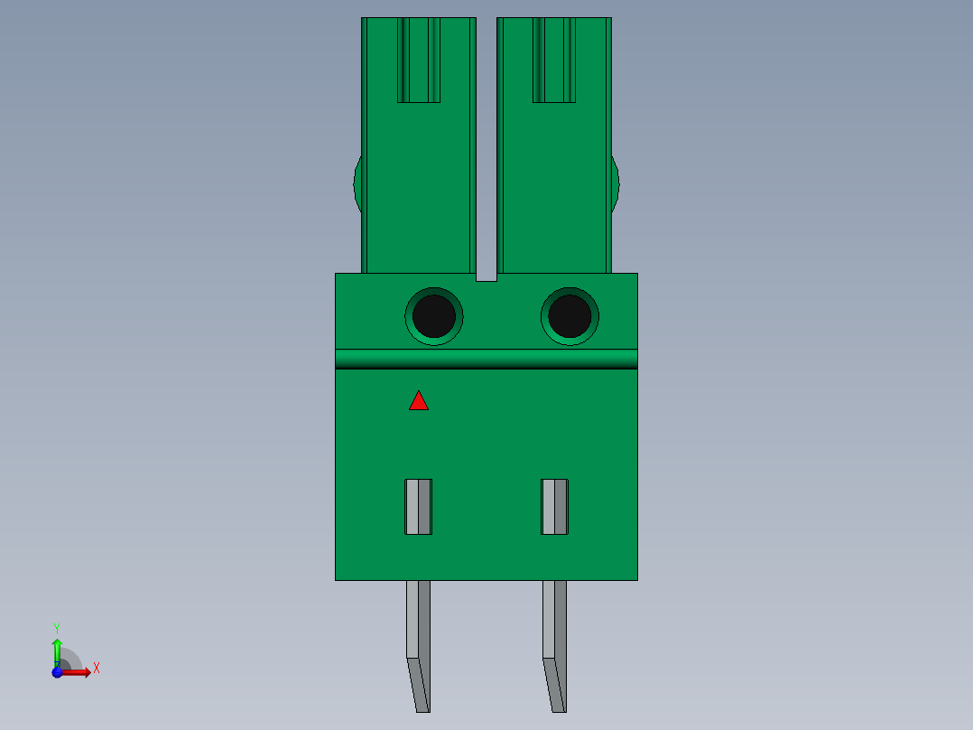 DEGSON 15EDG 系列 3.5mm 插拔式接线端子 FullPack-15EDGB-3.5-xxP-14-00AH前视图
