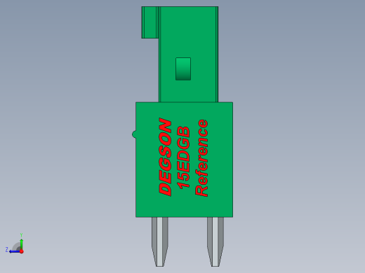 DEGSON 15EDG 系列 3.5mm 插拔式接线端子 FullPack-15EDGB-3.5-xxP-14-00AH右视缩略图