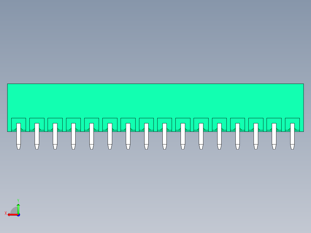 DEGSON 15EDG 系列 3.5mm 插拔式接线端子 FullPack-15EDGVC-3.5-16P-14-00AH后视图