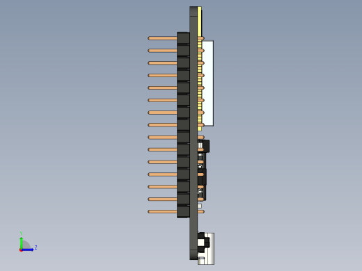 ESP32开发板30针带USB Type-C 连接器左视缩略图