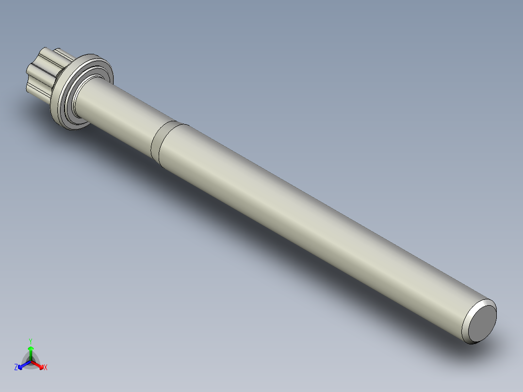 六角螺钉-Hexalobular_screw-M8-90-70-11-12.8-9.stp主视图