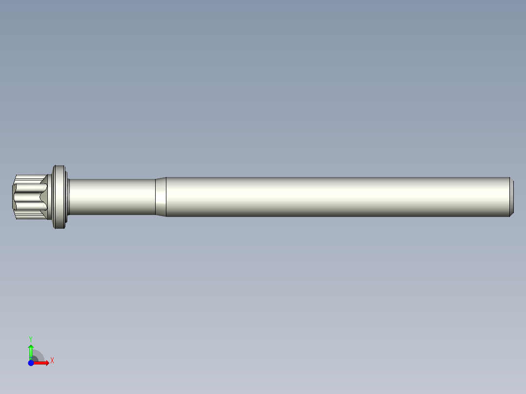 六角螺钉-Hexalobular_screw-M8-90-70-11-12.8-9.stp前视图