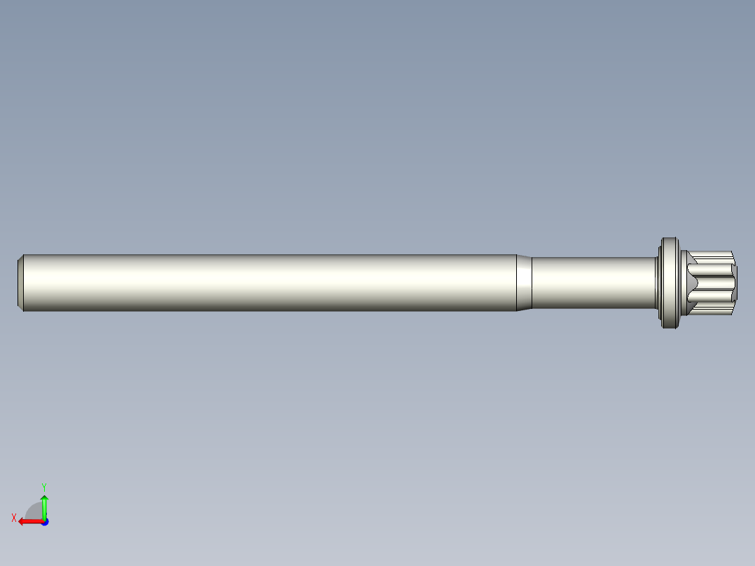 六角螺钉-Hexalobular_screw-M8-90-70-11-12.8-9.stp后视图