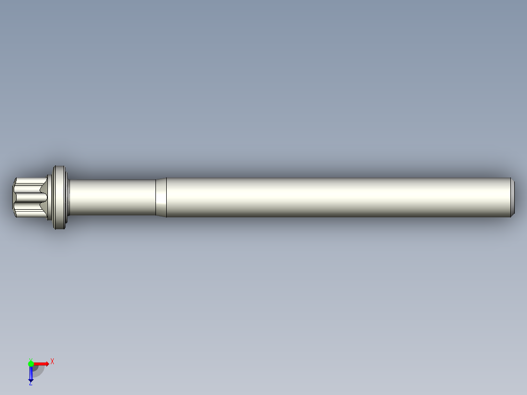 六角螺钉-Hexalobular_screw-M8-90-70-11-12.8-9.stp俯视图