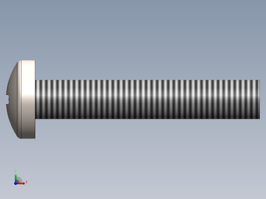 螺丝 M3.5 十字盘头-M3.5 x 20 Screw head.SLDPRT前视缩略图