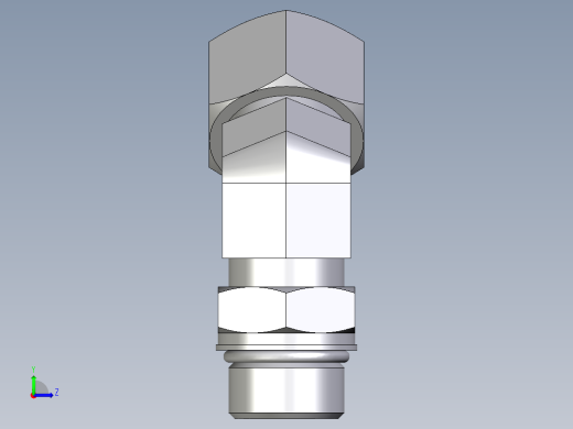 卡套式工业通用硬管接头EO_Adjustable_locknut_45_deg_elbow_VEE20ZSMORCF左视缩略图