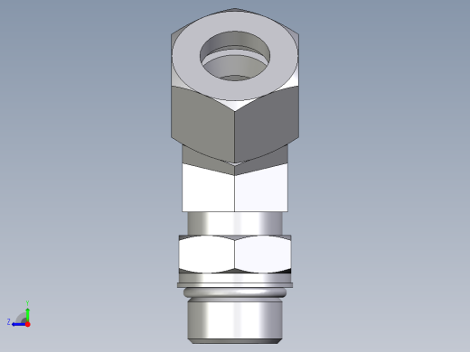 卡套式工业通用硬管接头EO_Adjustable_locknut_45_deg_elbow_VEE20ZSMORCF右视缩略图